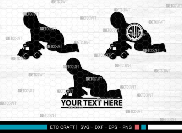 Download Baby Playing Monogram, Baby Playing SVG - Baby playing Collection